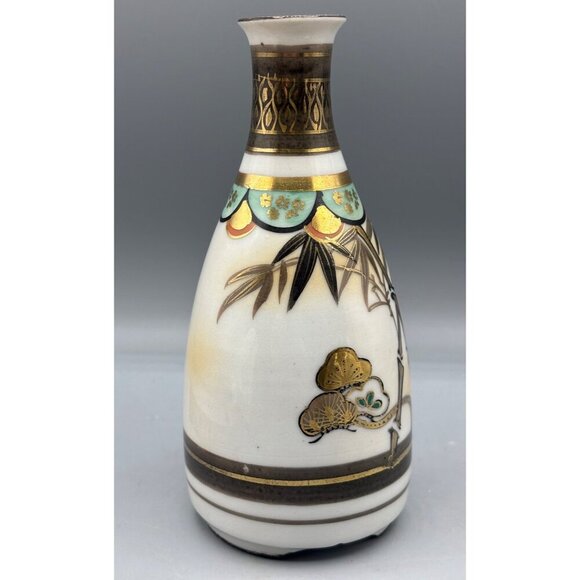 Vtg‎ Japanese Hand Painted Vase Sake Bottle Porcelain - Picture 4 of 7
